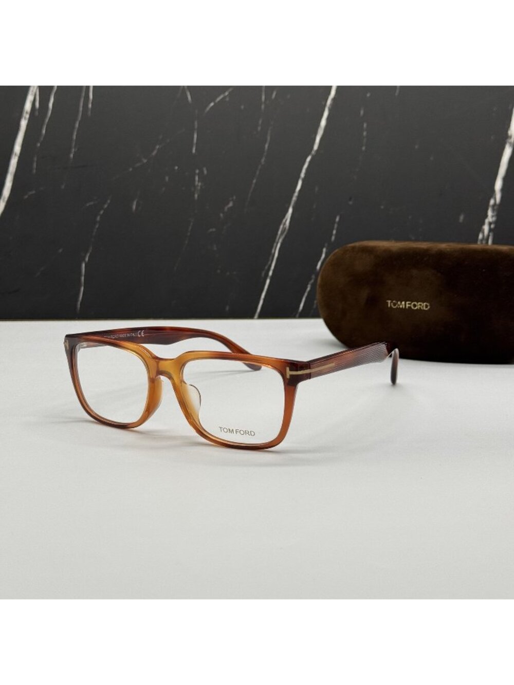 NEW TOM FORD TF4304 056 HAVANA MEN SQUARE EYEGLASSES TOM FORD FT4304 056 EYEWEAR